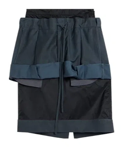 Maison Margiela Simple Straight Skirt In Gray