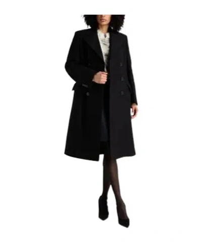 Maison Margiela Simple Wool Double- Coat In Black