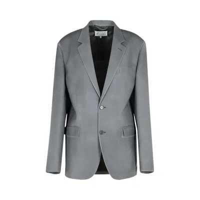 Pre-owned Maison Margiela Single Breasted Blazer 'medium Grey' | Men's Size 48