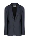 Maison Margiela Single-breasted Blazer - Navy