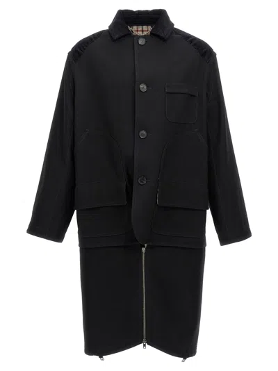 Maison Margiela Single-breasted Coat In Black