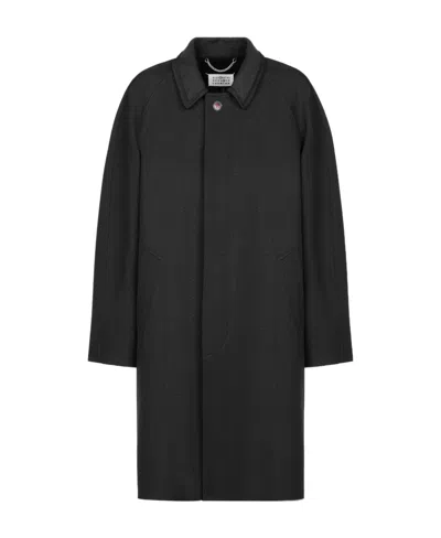 Maison Margiela Single-breasted Coat In Black
