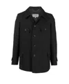 Maison Margiela Single-breasted Denim Jacket In Black