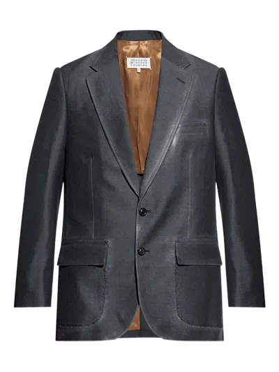 Maison Margiela Single-breasted Jacket In Gray