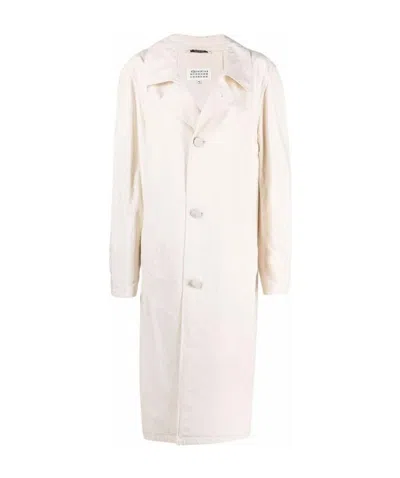 Maison Margiela Straight-design Trench Coat In White
