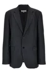 Maison Margiela Single-breasted Blazer With Button Cuffs And Pockets In Black