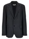 Maison Margiela Single-breasted Blazer With Button Cuffs And Pockets In Black