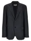 Maison Margiela Single-breasted Blazer With Button Cuffs And Pockets In Gray