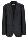 Maison Margiela Single-breasted Blazer With Button Cuffs And Pockets In Gray