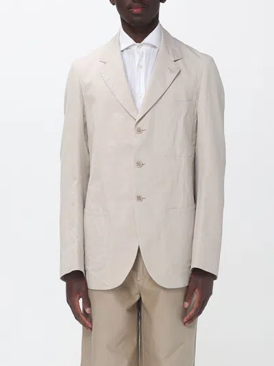 Maison Margiela Single Breasted Blazer Chest Pocket In Neutral