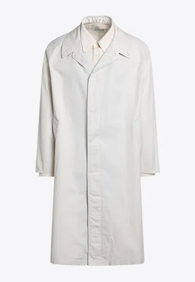 MAISON MARGIELA SINGLE-BREASTED TRENCH COAT