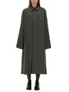 Maison Margiela Single-breasted Trench Coat In Blue