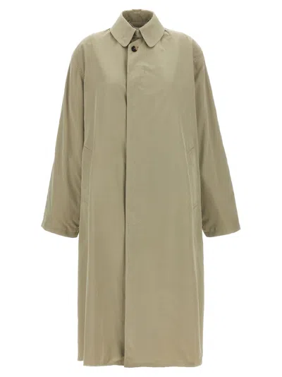 Maison Margiela Single-breasted Trench Coat Coats And Trench Coats Green In Multi
