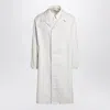 Maison Margiela Single-breasted Trench Coat Ivory In Cotton Men