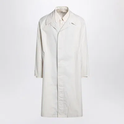 Maison Margiela Single-breasted Trench Coat Ivory In