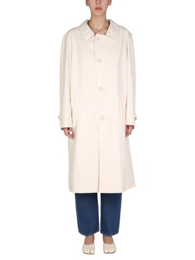 Maison Margiela Straight-design Trench Coat In White