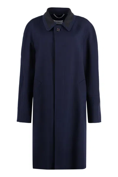 MAISON MARGIELA SINGLE-BREASTED WOOL COAT