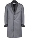 Maison Margiela Cavalry Layered Twill Coat In Grey