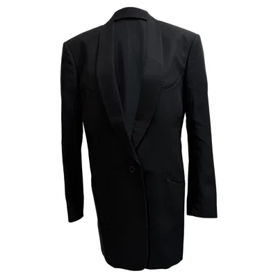 Maison Margiela Single-breasted Blazer With Pockets In Black Cotton