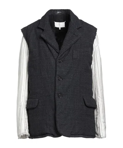 Maison Margiela Single-breasted Coat In Black