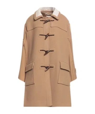 Maison Margiela Single-breasted Sleeveless Cape In Brown