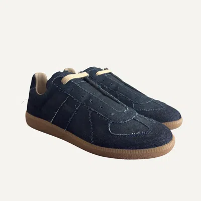 Pre-owned Maison Margiela Size 43/10us -  Men's Replica Gats Denim New Shoes In Blue