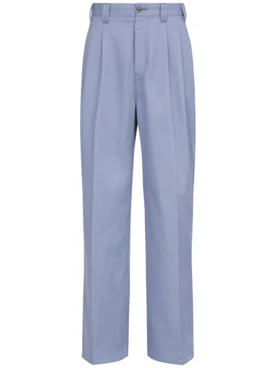 Maison Margiela Skater Chino Trousers In Blue