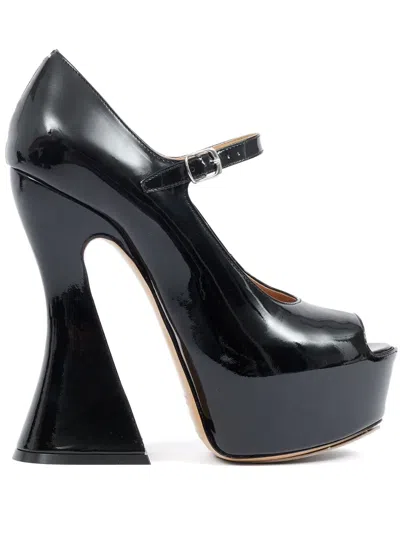 Maison Margiela Sketch 150mm Mary Jane Pumps In Black
