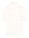 Maison Margiela Handwritten Cotton T-shirt In Beige