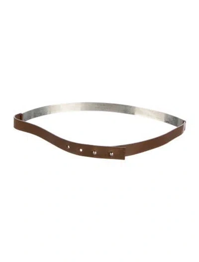 Pre-owned Maison Margiela Skinny Metal Belt In Multi