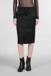 Maison Margiela High-rise Midi Skirt In 900