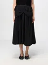 Maison Margiela Deconstructed-waist Nylon Midi Skirt In Schwarz