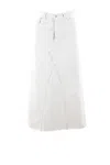 Maison Margiela Coated Denim Long Skirt