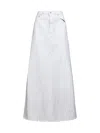 Maison Margiela Coated Denim Long Skirt