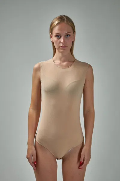 Maison Margiela Sleeveless Body In Nude & Neutrals