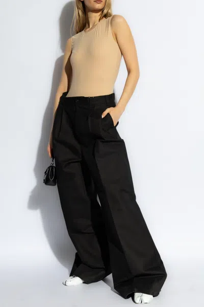 Maison Margiela Sleeveless Bodysuit In Beige