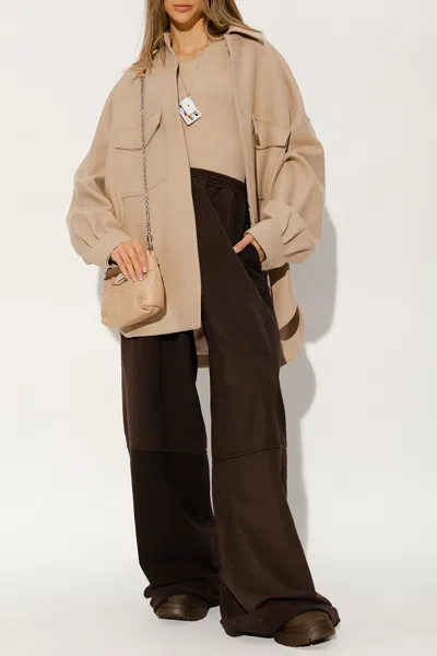 Maison Margiela Sleeveless Bodysuit In Beige