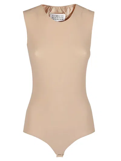 Maison Margiela Sleeveless Stretch-jersey Bodysuit In Neutral | ModeSens