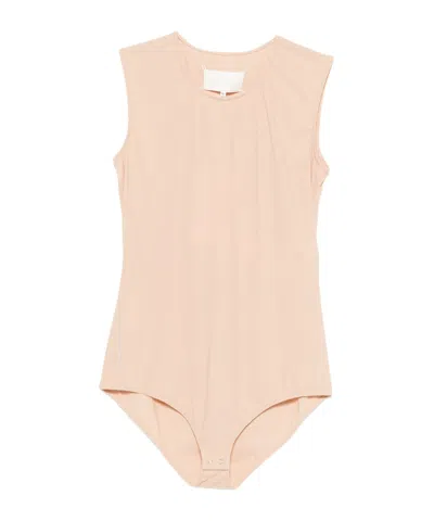 Maison Margiela Sleeveless Bodysuit In Pink