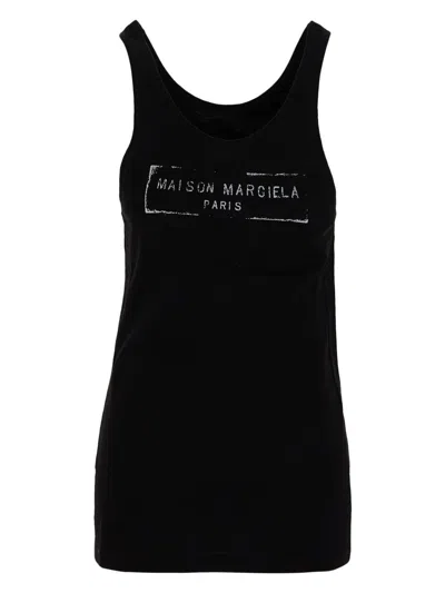 MAISON MARGIELA SLEEVELESS COTTON JERSEY TOP