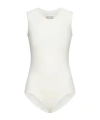 Maison Margiela Jersey Bodysuit In White