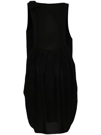 Maison Margiela Sleeveless Silk Dress In Black