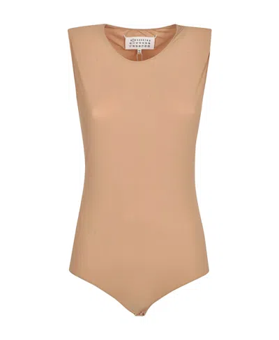 Maison Margiela Women's Sleeveless Bodysuit In Neutrals