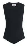 MAISON MARGIELA SLEEVELESS STRETCH-NYLON BODYSUIT