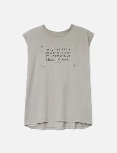 Maison Margiela Sleeveless Top In Gray