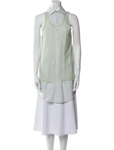 Pre-owned Maison Margiela Sleeveless Tunic W/ Tags In Green