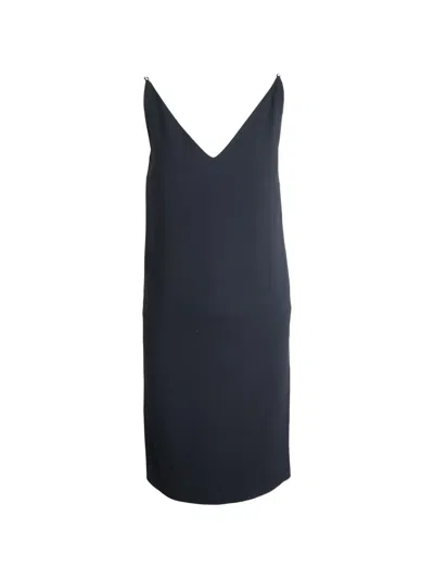 Pre-owned Maison Margiela Sleeveless V-neck Dress In Black