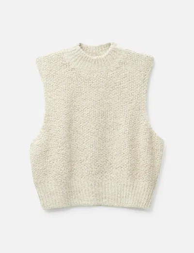 Maison Margiela Sleevless Sweater In Neutral