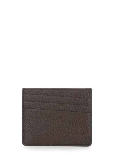 Maison Margiela Slim Card Holder In Brown