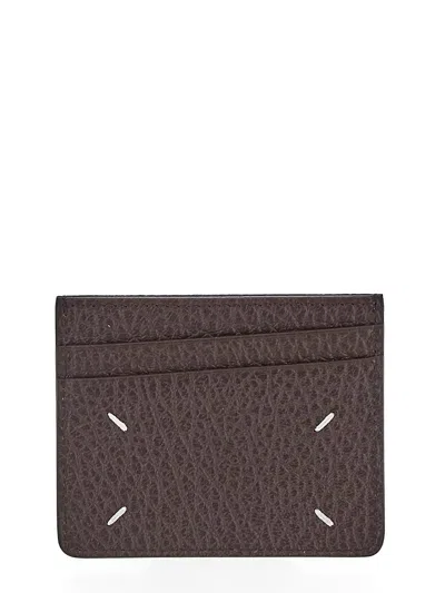 Maison Margiela Slim Card Holder In Brown